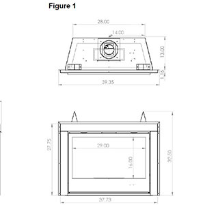 Drawings of fireplace